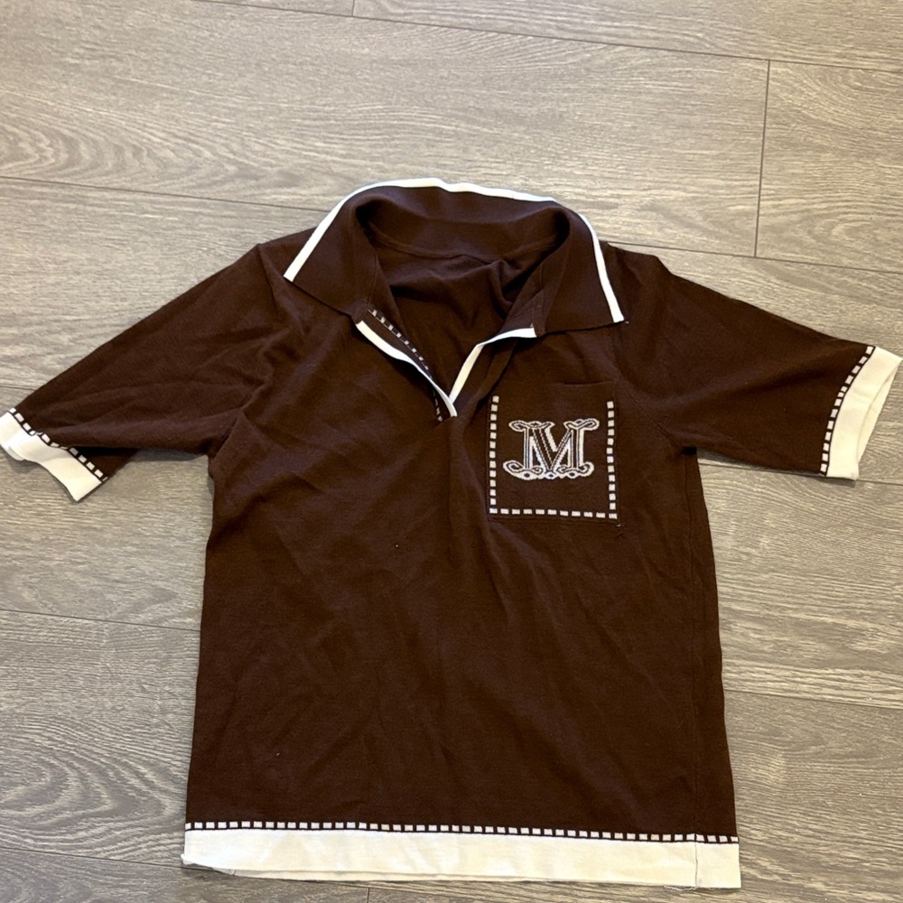 Brown Short Sleeve Polo Shirt